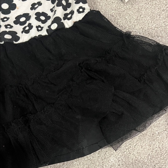 Good🎉 Condition FLAPADOODLES Floral Long Sleeve Dress with Black Tulle Skirt, 2T - Picture 13 of 13